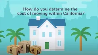 How do you determine the cost of moving within California?