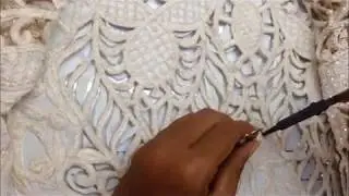 How to do cutwork embroidery using soldering iron