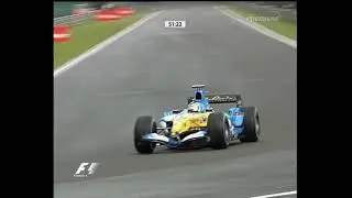 F1 2005 R16 Belgium FP1 Supersignal Natural Sound