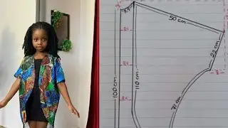 How to cut and sew kids kimono jacket |