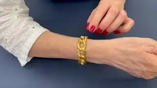 18 karats yellow gold bracelet - Italy 1950s