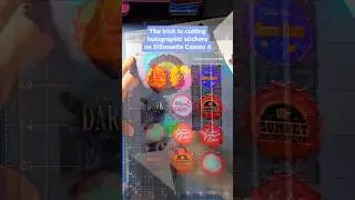 The trick to cutting holographic stickers on the Silhouette Cameo 4!✂️
