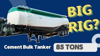 70m&sup3; Dry Bulk Trailer Introduction & Driving Test of a Cement Bulker