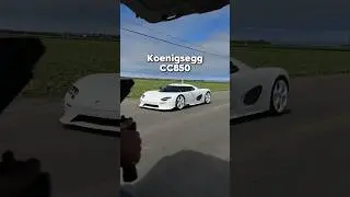 The most beautiful car to ever exist.. Cristian&rsquo;s white on white CC850 #koenigsegg #cc850