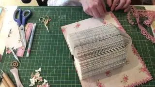 Book folding birdcage decorating process