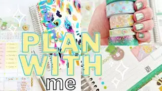 PLAN WITH ME  | SIMPLY GILDED CHARMED LUXE STICKER KIT PLUS WASHI TAPE | VERTICAL PLANNING
