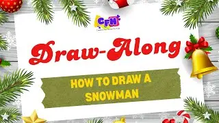 How to Draw a Snowman ☃️ Easy Draw Along for Kids | Winter Drawing Fun
