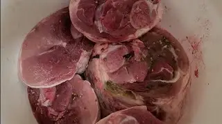 Приготовление собственной вяленой ветчины и свиной рульки.