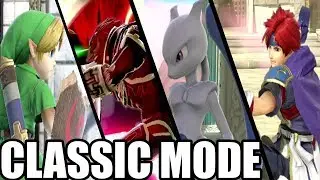 Super Smash Bros Ultimate Classic Mode 2 Player Gameplay ( Young Link, Ganondorf, Mewtwo & Roy)