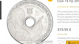 Holy Moly!! Innovative Silver Coin! Vivaldi Playable CD Silver Coin!