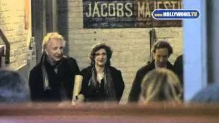 Alan Rickman At The JOHN GOLDEN THEATRE