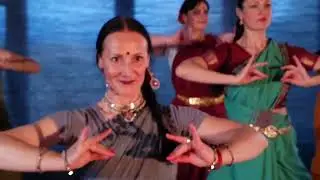 Bharatanatyam training at the Indian dance studio Bharata in Riga