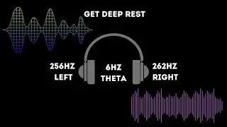 Binaural 6 Hz THETA Waves, Calming SLEEP Music, Reduce Anxiety & Overthinking, Get Deep Rest