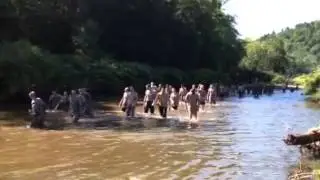 Daddy doing Dog River Run