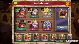 Castle Clash | Archdemon | Huge DMG/Extra to Ground Heroes | 14 Billion Damage