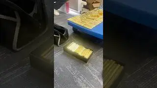 Gold bar packaging process #gold #goldbar