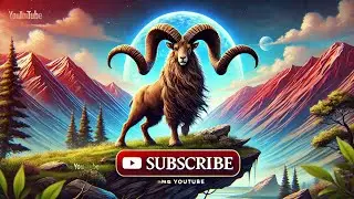 The Majestic Spiral-Horned Goat🐐✨️ of the Himalayas