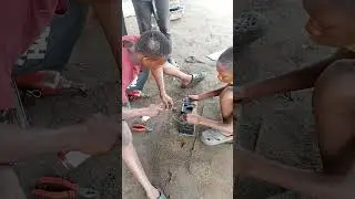 spraying fuel injectors to check how functional they are