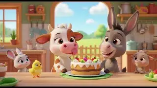 Veggie Cake For Animals Pat a Cake Song | Fun Animal & Food Rhyme for Kids | Nursery Rhymes & Songs