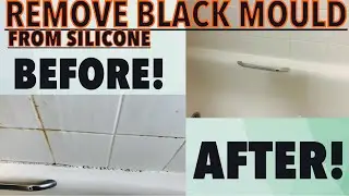 How To Get Rid Off Black Mould From Shower Bath Silicone Sealant | Remove Bathroom Mold