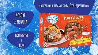 Frozy plodovi mora u umaku od rajčice s tjesteninom