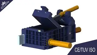 CM125 tons metal scrap baler press