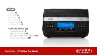 How to set up Test Signals for Your Maxx Digital Automatic Alert Radio