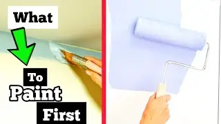 SHOULD YOU CUT IN FIRST OR PAINT WALLS FIRST?!