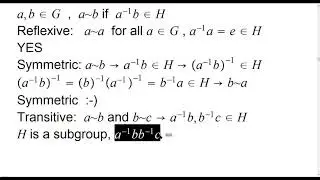 Algebraic Structures 10 Cosets