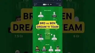 BRD VS BEN DREAM 11 TEAM.💘INDIA DOMESTIC CRICKET BRD VS WEN BEST DREAM 11 PREDICTION TEAM🇮🇳