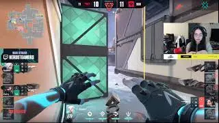 Kyedae reacts to INSANE SEN Sick CLUTCH vs T1 (Valorant Champions Tour)