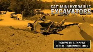 Cat&reg; Screw to Connect Quick Disconnect Kits for Mini Excavators