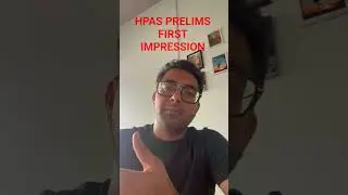 HPAS Prelims 2025 First Impression by Vinay Sir | Civilstap Himachal #Shorts