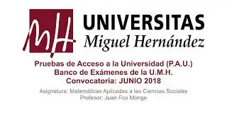 Matemáticas Aplicadas a las Ciencias Sociales II: Junio 2018 - Opción A