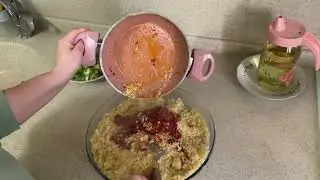 Ablam’la kısır yaptık 🌱 | Köy de yemek yapmak 1