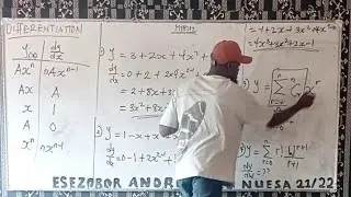 CALCULUS: INTRODUCTION TO DIFFERENTIATION OF POLYNOMIAL FUNCTIONS