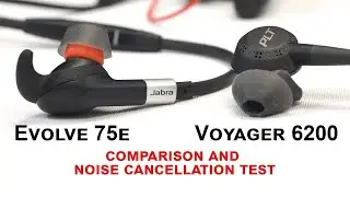 Jabra Evolve 75e and Plantronics Voyager 6200 Comparison!