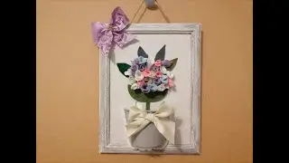 COME CREARE UN QUADRO CON FIORI IN 3D #rosyfigura