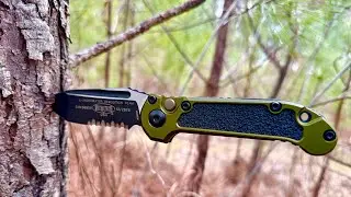 Обзор складного ножа Microtech LUDT Gen III! Цвет: оливково-зеленый!