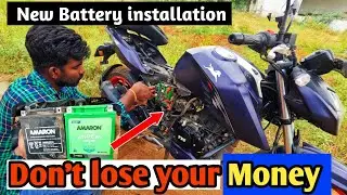 battery change/installation Apache RTR 160 4V