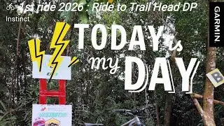 1st ride 2026, Den Pel enjoy enjoy...sampai trail head je