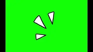 green screen surprise icon or effect
