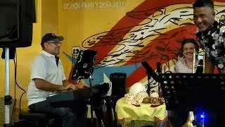 William Cepeda, Richie Flores, Ramón Vázquez & Richard Trinidad en Terruño comida Artesanal.