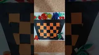 DIY FRUIT BASKET🧺 | QUILLING PAPER CRAFT | #yt_shorts #art #artscraft #quillingart
