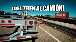 Así se Recogen los Contenedores en las Terminales de Tren! 🚛🚂