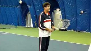 Tim Mayotte teach tennis racket head position