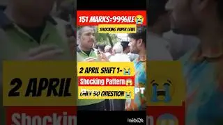 JEE mins Paper Level 💯| 2 April Shift 1 JEE Mains April 2025 🚨 | Shocking trend 22 January 2025 💯