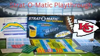 Strat-O-Matic Football | Season 3 | Week 16: Chiefs (12-2) vs Chargers (9-5)