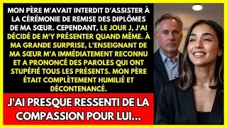 MON P&Egrave;RE M'AVAIT INTERDIT D'ASSISTER &Agrave; LA C&Eacute;R&Eacute;MONIE DE REMISE DES DIPL&Ocirc;MES DE MA S&OElig;UR. CEPENDANT