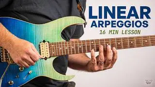 C Major Arpeggio Mapping: Triads Across the Guitar Neck (Linear Method)